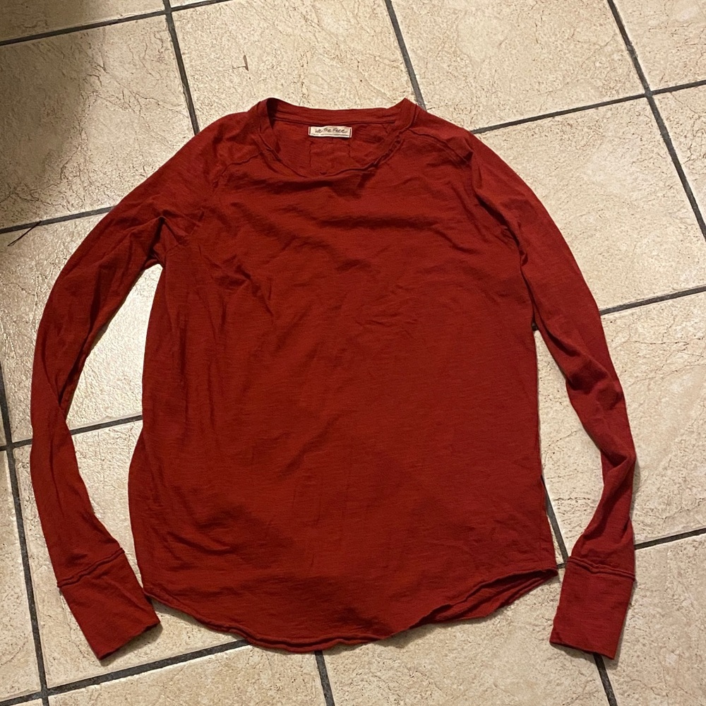 We The Free Crimson Top
